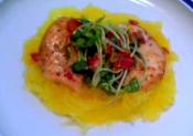 Pan-seared Halibut Cheeks Dressed With Pancetta Vinaigrette